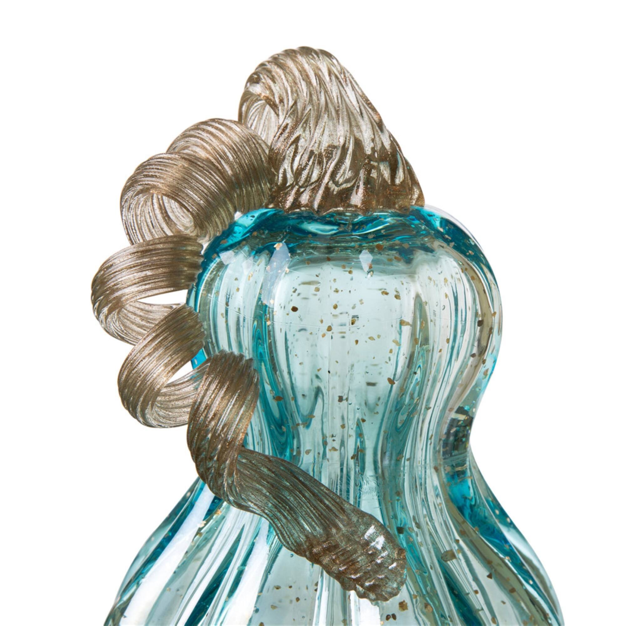 Glitzhome® Glass Gourd, Blue